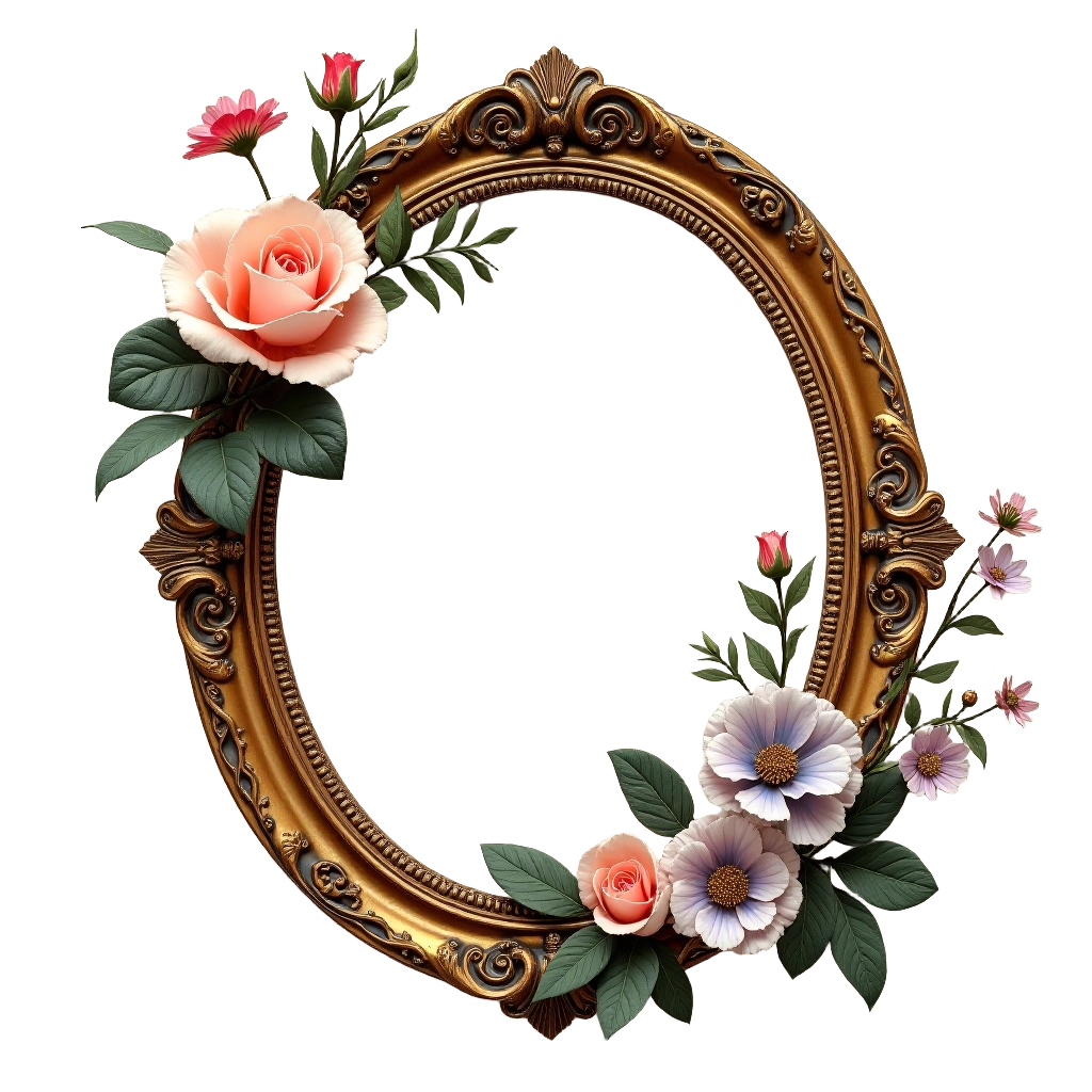 Vintage Floral Frame